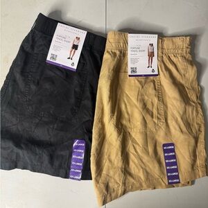Social Standard Twill Shorts - Black and Tan